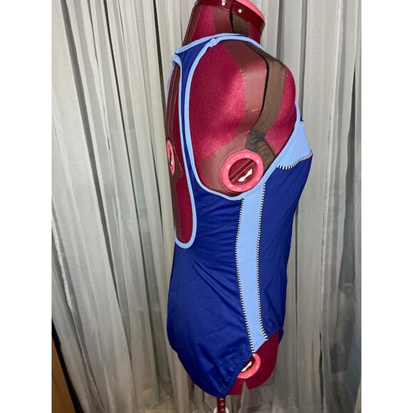 Miraclesuit one piece swimsuit striped blue - Picture 6 of 10